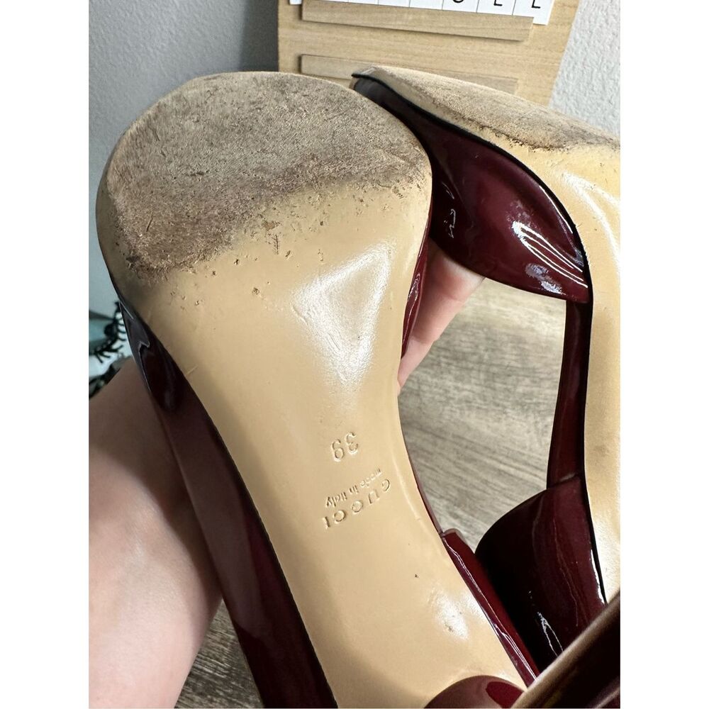Gucci Women’s 38 Amara Patent Leather Women’s Heels - Picture 8 of 8